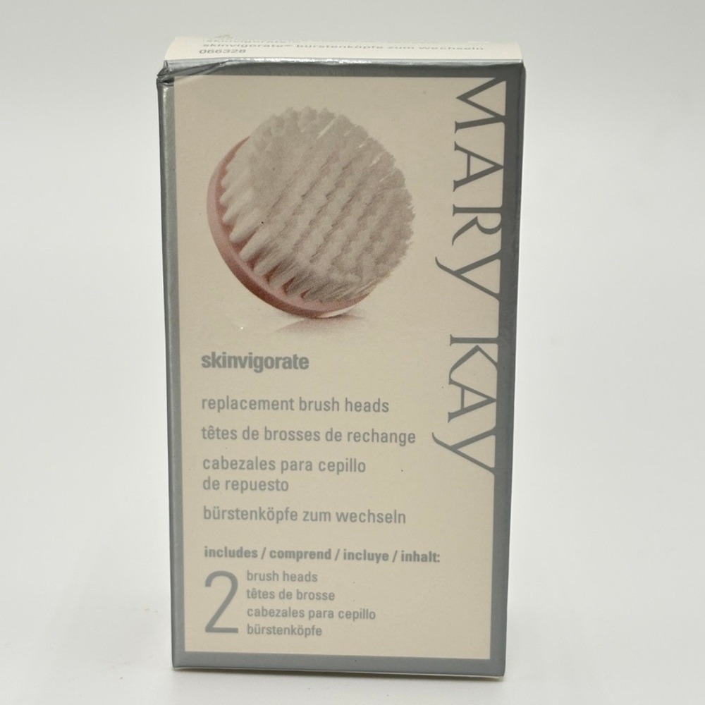 Mary Kay Skinvigorate Replacement Brush Heads 2 Count 066328 New in Box